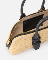 Borsa piccola a mano Escape Bag Horizontal in rafia - Beige | Pinko