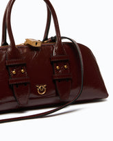 Escape Bag Horizontal small handbag in new shiny leather - | Pinko