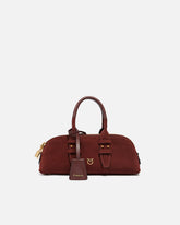 Borsa Escape Bag piccola in pelle - Burgundy | Pinko