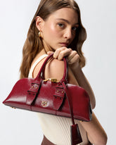 Borsa piccola a mano Escape Bag Horizontal in pelle bottalata - | Pinko