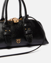 Kleine Handtasche Escape Bag Horizontal aus Narbenleder - | Pinko