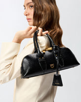 Kleine Handtasche Escape Bag Horizontal aus Narbenleder - | Pinko