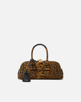 Wildleder-Handtasche mit Makula-Muster - | Pinko