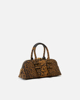 Wildleder-Handtasche mit Makula-Muster - | Pinko