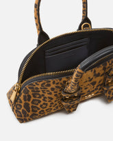 Wildleder-Handtasche mit Makula-Muster - | Pinko