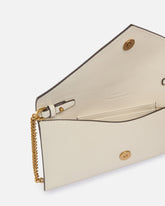Borsa a bustina piccola in pelle liscia con logo Love Birds - | Pinko