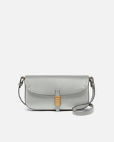 Saddle Flat medium shoulder bag in leather - | Pinko