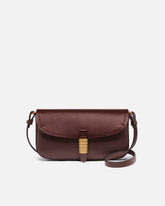 Borsa a spalla media Saddle Flat in pelle - | Pinko