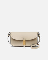 Bolso de hombro mediano Saddle Flat de piel - | Pinko