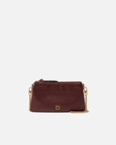 Leather Mini Double Bag with shoulder strap - | Pinko