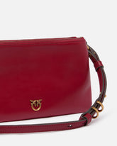 Borsa a tracolla Mini Double Bag piccola in pelle con tracolla - | Pinko