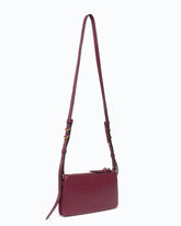 Petit sac à bandoulière Mini Double Bag en cuir - Rose | Pinko