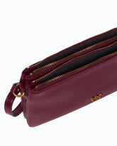 Petit sac à bandoulière Mini Double Bag en cuir - Rose | Pinko