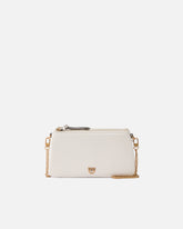 Borsa a tracolla Mini Double Bag piccola in pelle con tracolla - | Pinko