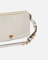 Borsa a tracolla Mini Double Bag piccola in pelle con tracolla - | Pinko