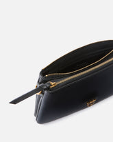 Leather Mini Double Bag with shoulder strap - | Pinko