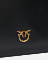 Borsa a spalla Mini Slouchy Bag in pelle con logo Love Birds - | Pinko