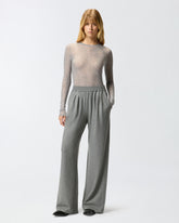 Maglia girocollo con paillettes - | Pinko