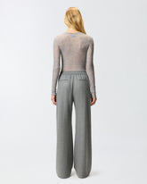 Maglia girocollo con paillettes - | Pinko