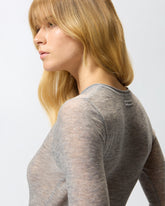 Maglia girocollo con paillettes - | Pinko