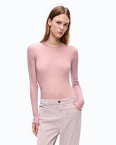 T-shirt à col rond à paillettes - | Pinko