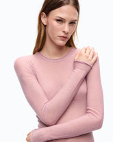 T-shirt à col rond à paillettes - | Pinko