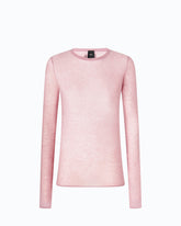 T-shirt à col rond à paillettes - | Pinko