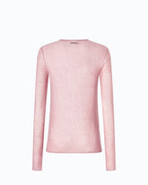 T-shirt à col rond à paillettes - | Pinko