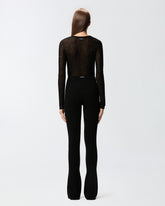T-shirt à col rond à paillettes - | Pinko