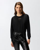 Sweater with Love Birds logo - | Pinko