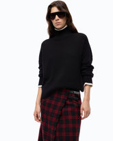 Jersey de cuello alto de lana y cachemira - | Pinko