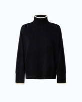 Jersey de cuello alto de lana y cachemira - | Pinko