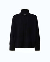 Jersey de cuello alto de lana y cachemira - | Pinko