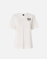 T-shirt with Love Birds jewel detail - | Pinko