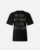 More Strass Less Stress T-shirt - | Pinko