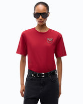 T-shirt con applicazione gioiello Love Birds - | Pinko