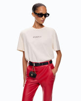 T-shirt Too Glam To Give A Damn con strass - | Pinko
