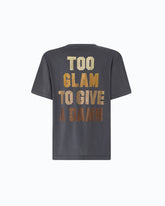 T-shirt «Too Glam To Give A Damn» με στρας - | Pinko