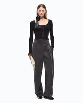 Pantaloni carrot fit a portafoglio - | Pinko