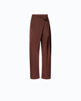 Pantaloni in satin a portafoglio - | Pinko