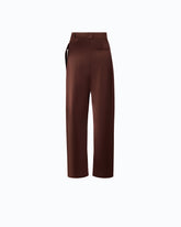 Satin wrap trousers - Brown | Pinko