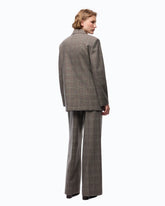Veste croisée à carreaux - | Pinko