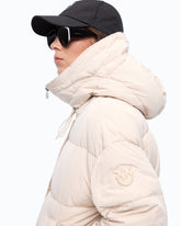 Down jacket in water-repellent technical canvas - | Pinko
