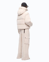 Down jacket in water-repellent technical canvas - | Pinko