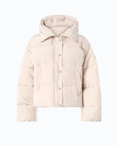 Down jacket in water-repellent technical canvas - | Pinko