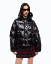 Technical canvas jacket with hood - | Pinko