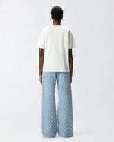 T-shirt with heart embroidery - | Pinko