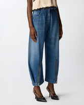 Jeans balloon fit con zip - | Pinko