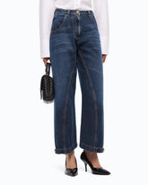 Jeans straight fit con passante workwear - | Pinko