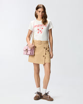 T-shirt με στάμπα καρδιά και Pinkotini - | Pinko